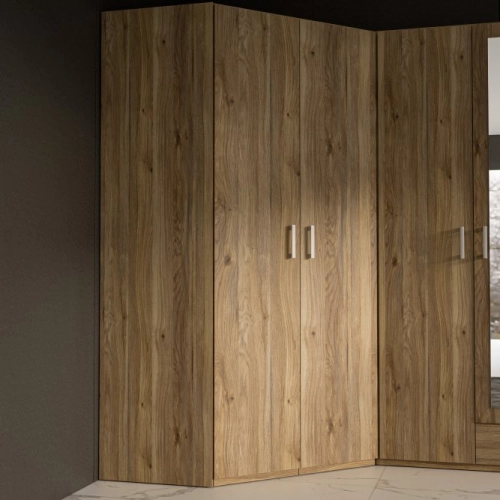 Duża szafa narożna 120x120 cm Dąb Mauvella